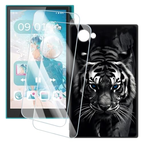 HiBy Digital M500�ƌ݊��������� �P�[�X�������K���X - �� | 5" �A�[�g�v�����g�P�[�X�J�o�[��2������X�N���[���v���e�N�^�[ 9H�d�x�Ϗ����t�B����
