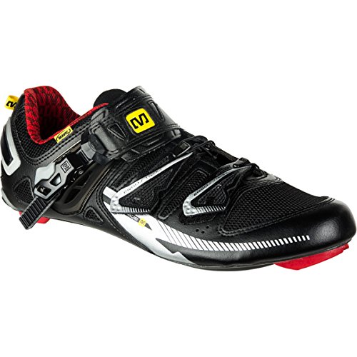 Mavic Pro Black/Black/red (Size: 41 1/3) Road Bike Shoes