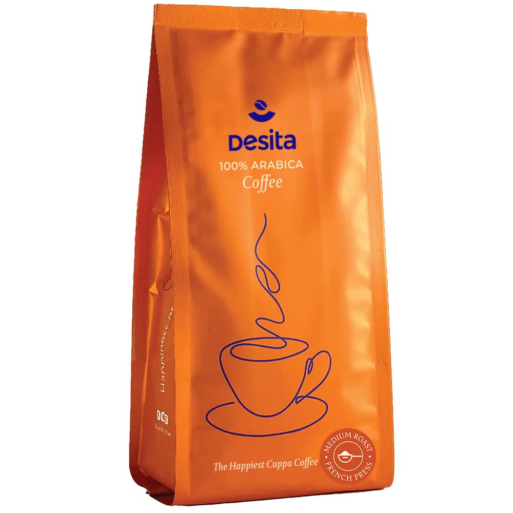 Medium Roast Coffee - 250 g | Coarse Ground Coffee for French Press | Freshly Roasted | 100% Arabica Coffee | Single Origin |