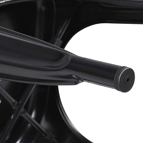 Miniatura 6 de Topeakmart Juego de 4 sillas de comedor de metal con respaldo alto, sillas industriales negras para interiores y exteriores, elegante comedor,