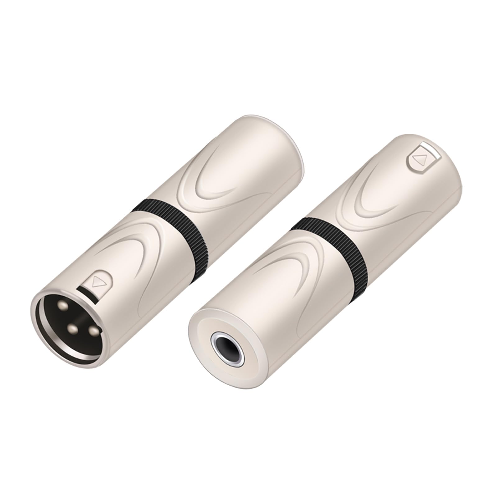 XLR to 1/4 6.35MM Microphone Audio Adapter,1/4" TRS Female to XLR Male Splitter,6.35mm Stereo Female to 3PIN XLR Male Guitar Converter (XLR Male to 1/4 TRS Female(D1053))
