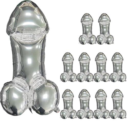 10 palloncini iridescenti, divertenti decorazioni per feste di addio al nubilato, 101,6 cm, palloncini in mylar per addio al nubilato e decorazioni di fidanzamento, regali divertenti per la sposa