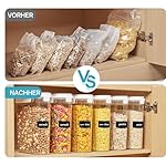 Vtopmart Cereal Containers Set, 3 PCS Airtight Food Storage Container with Flip-Top Lids, Plastic Organizer Dispenser for Kitchen, Pantry Organization (135.2oz/4L) - Image 4
