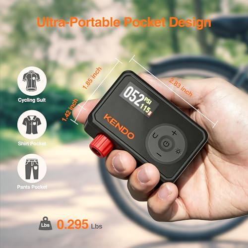 KENDO Mini Electric Bike Pump