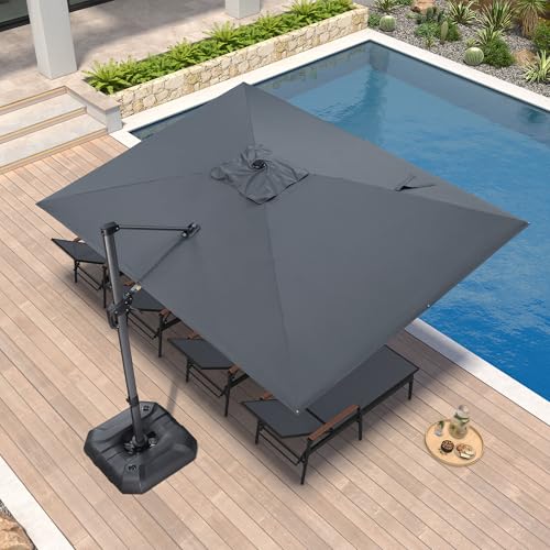 Honorable Mentions

A few other strong options worth considering if the above lineup doesn't quite fit your specific needs:

PURPLE LEAF 9' X 11.5' Patio Umbrella Outdoor Cantilever Rectangle Umbrella