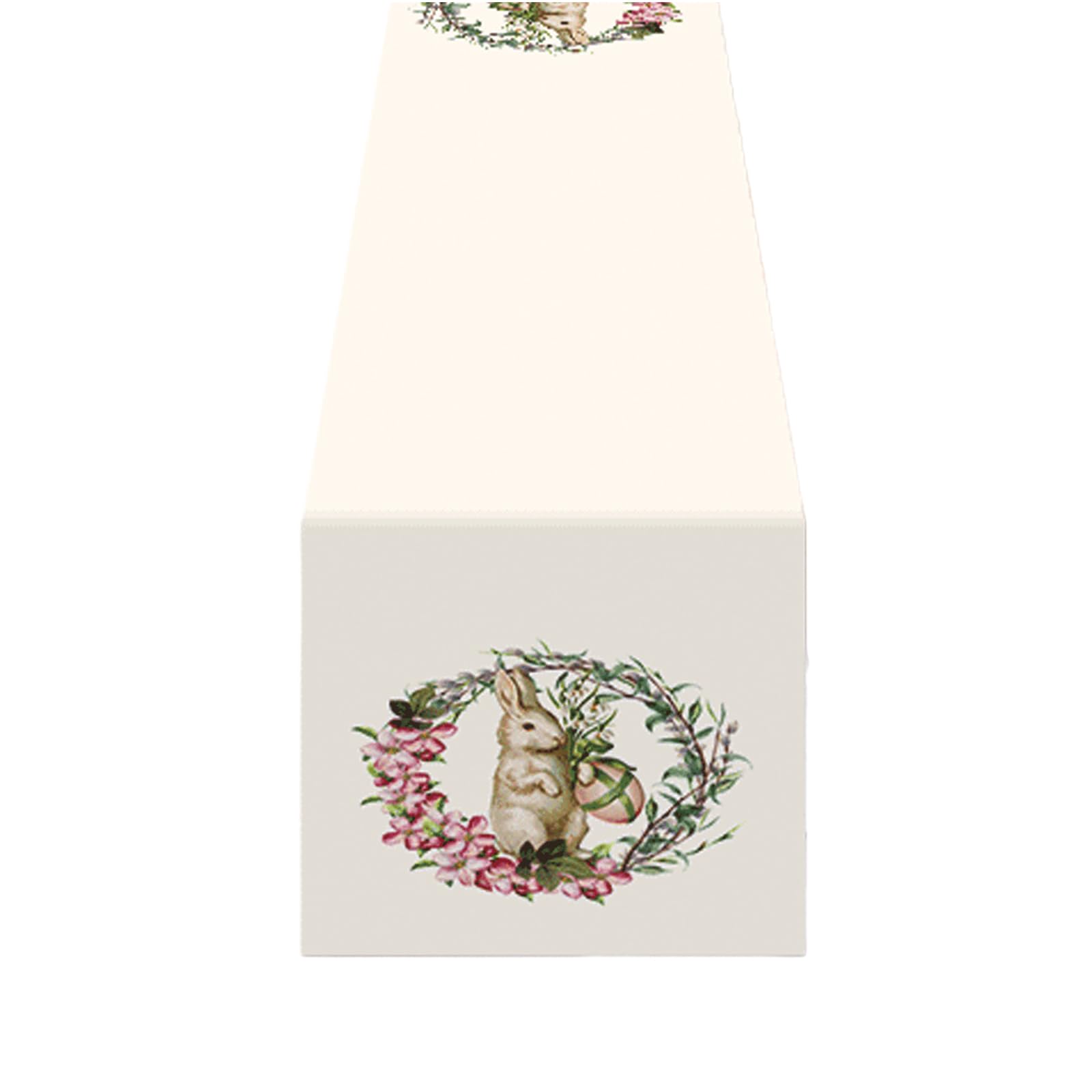 YROHGKPN Table Runner Festive Celebrations Delightful Easter Eggs Runners Decoration Placemat Machine Washable Runner