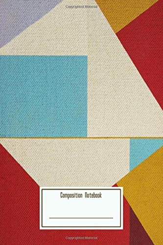 Composition Notebook: Geometric Thoughts 5 Workbook for Teens Kids Students Girls for Home School College