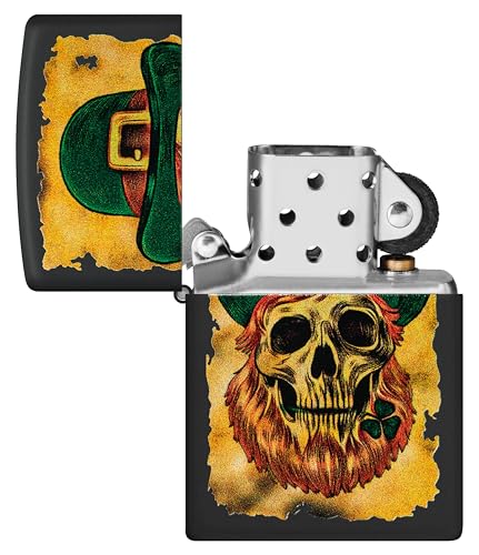 Image of Zippo Lucky Map Windproof Lighter - Vintage-Inspired Map with Iconic Symbols, Matte Finish, Refillable, (BIS Certified)