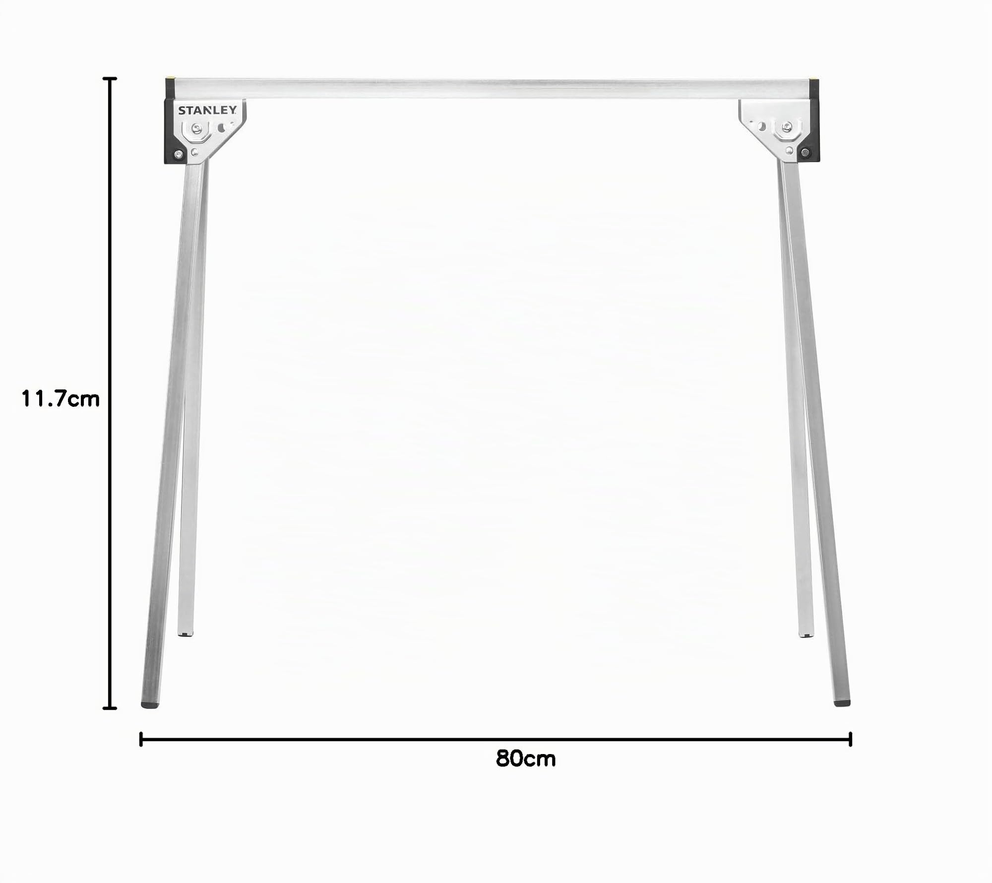 Stanley STST81337-1 Unterstellbock-Paar aus Metall Höhe 736mm belastbar bis 340 kg, Silber, Multicolor