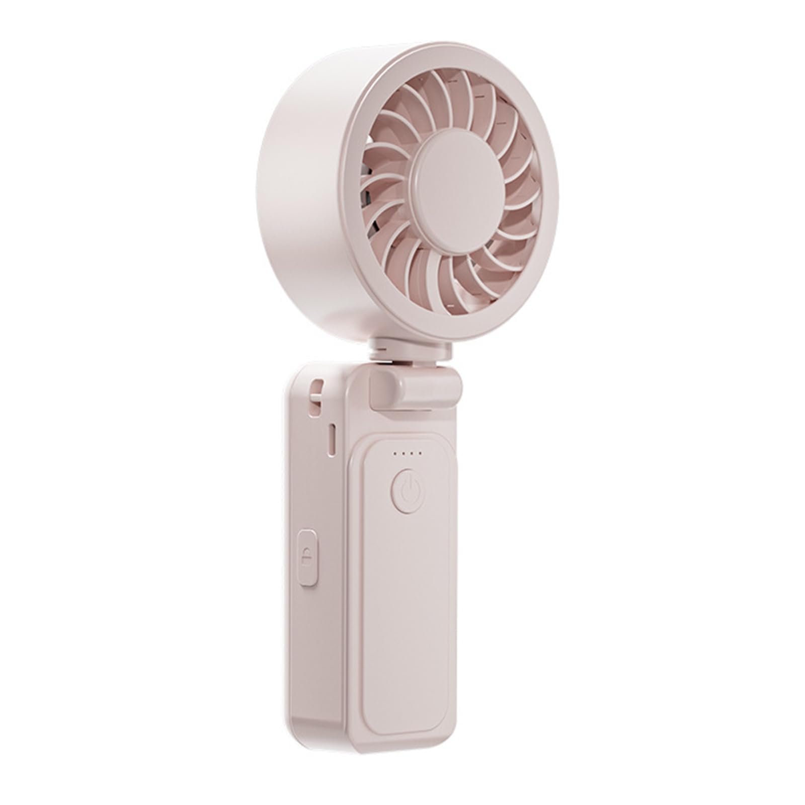 FROMCEO Quiet Operate Portable Small Fan with 4 Speed Setting Portable Handheld Umbrella Fan for Study Work and Relaxation Rechargeable Electric Personally for Outdoor Umbrella