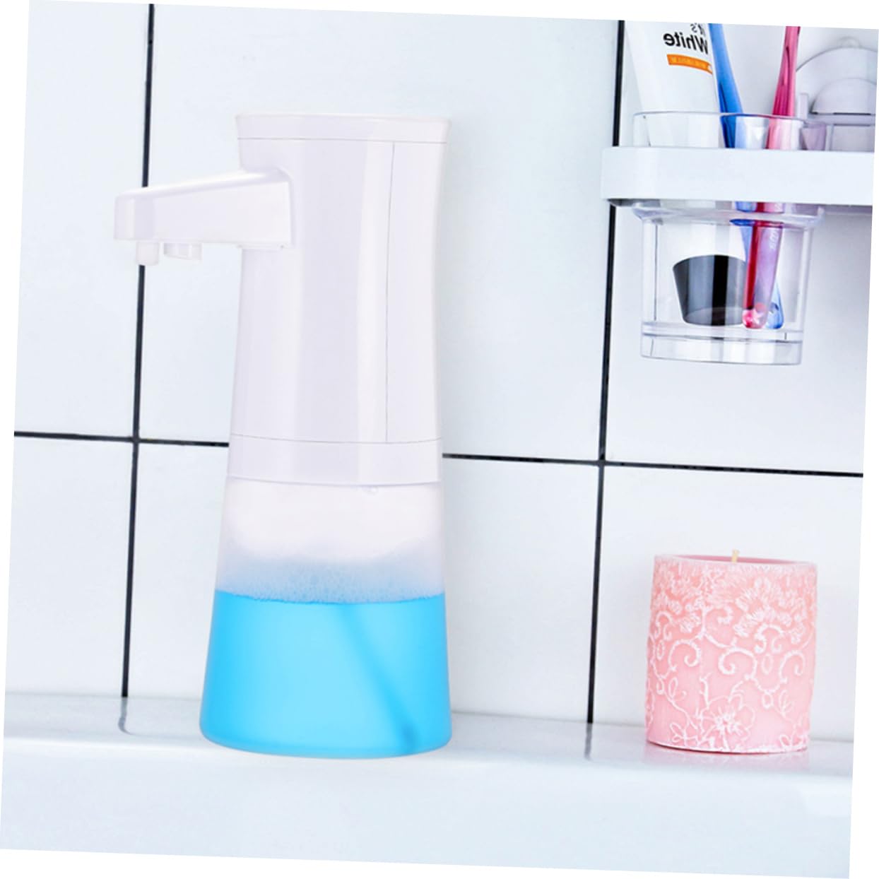 BESTOYARD 3pezzi Dispenser Di Sapone Automatico Con Sensore Erogatore Di Sapone Touchless Per Casa e Ufficio Capacità Elevata Facile Da Ricaricare Senza Batteria Inclusa