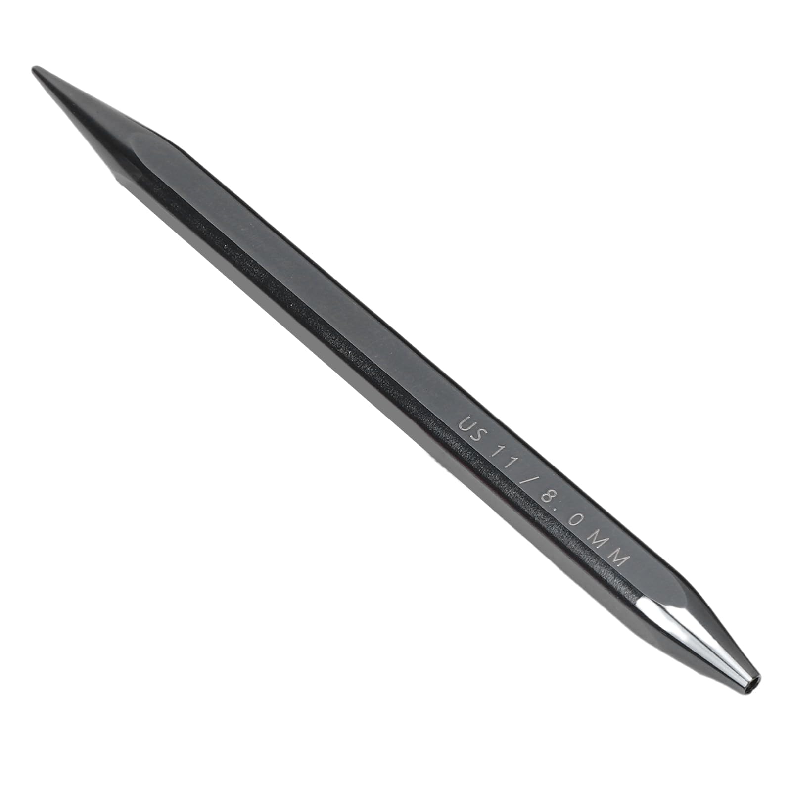 Rundstricknadel-Set, 9 Größen, langes, austauschbares Rundstricknadel-Set aus Aluminium mit Etui und Zubehör, 13 cm, 3,5 mm–8,0 mm Kit