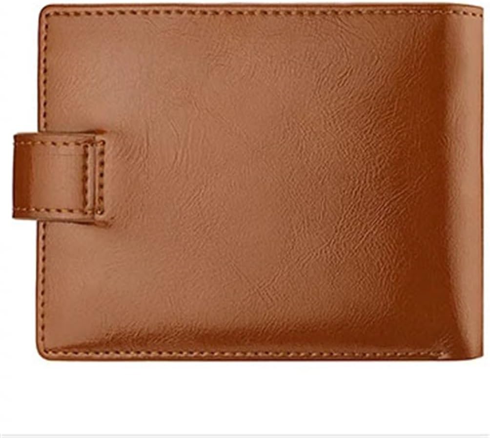 Large Capacity Men's Buckle Leather Wallet Multi-card Card ID Credit Card Clip Change Vintage Wallet