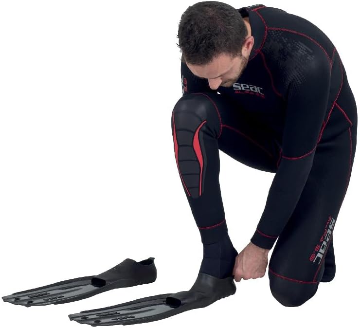 Miniatura 6 de Seac Fuga, aletas de buceo para buceo, esnórquel y apnea con bolsillo para los pies, para adultos, Made in Italy