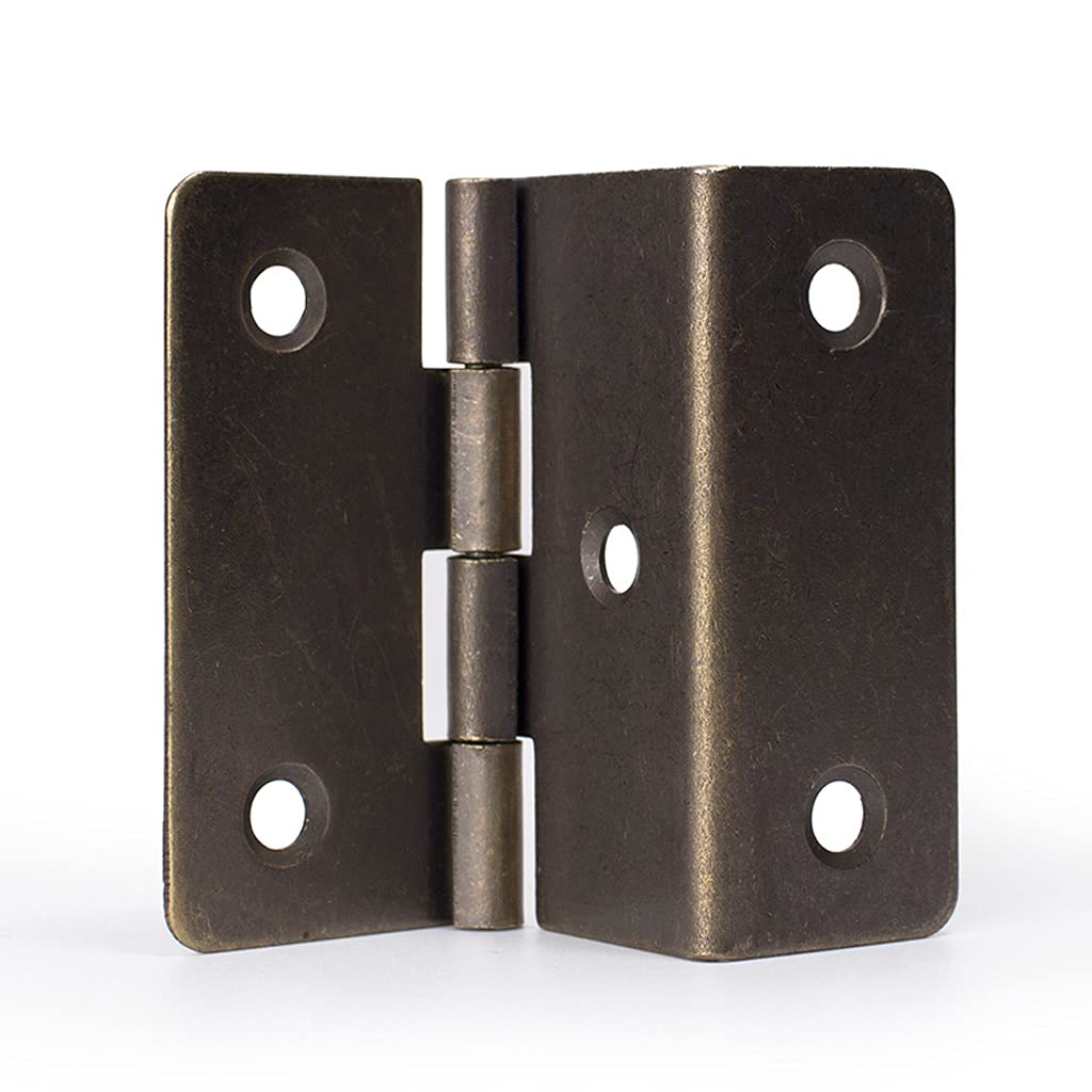 Nvsfzgiyg One Color 10 Pcs Antique Bronze Color Iron 2" Hinge For Furniture Door 270 Degree With Free Screws Hinges