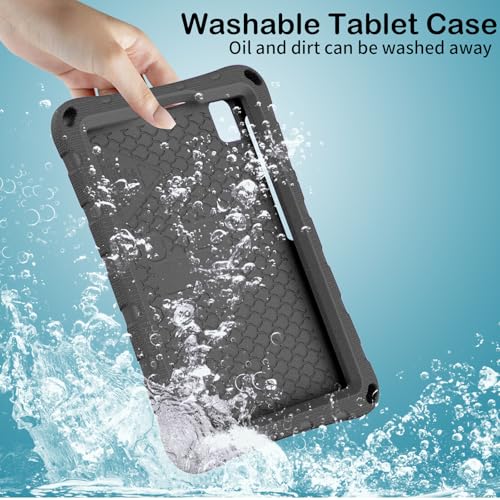 Funda TCL TAB 8 LE para niños con soporte de mariposa negro que evita caídas 5