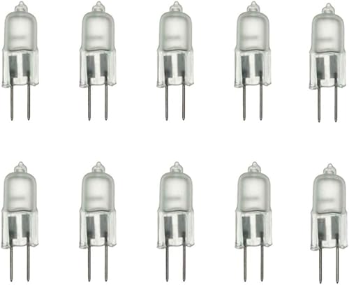 Miniatura 1 de Bombillas halógenas de 20 W, base T3 G4 de 20 W, 12 voltios, 20 W, 12 voltios, T3 JC, base de dos pines T3 G4, cubierta de vidrio esmerilado, blanco