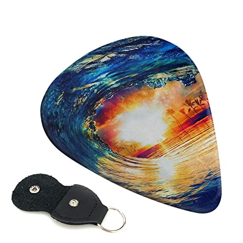 ギターピック 6枚セット 0.46mm 0.71mm 0.96mm エレキギター ベース用ピック ウクレレ ギター ABS素材 エレクトリック アコースティック 弦楽器 初心者 トライアングル ピック( リペプチド )