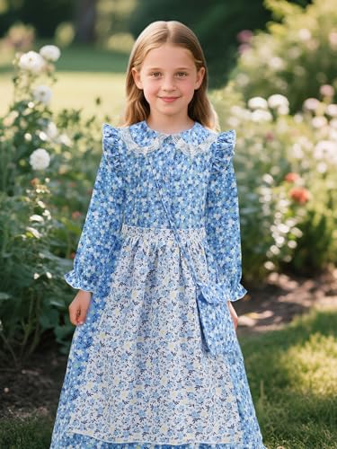 Disfraz de princesa azul para niñas talla 120 miniatura 6