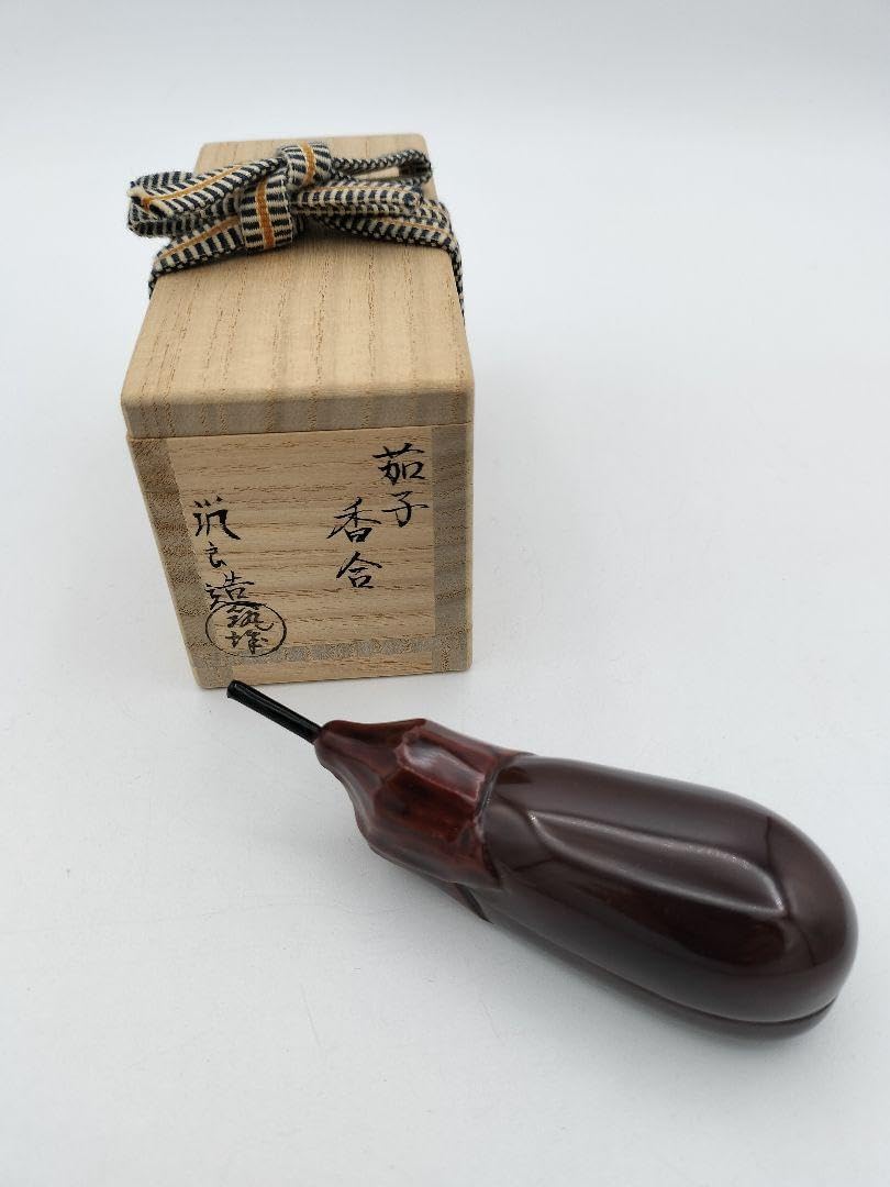 a770 【新品・未使用】香合 茄子 塗り 筑城筑良 木箱入 茶道具 a770 香合 茄子 塗り 筑城筑良 木箱入 茶道具 2025年最新】茄子香合