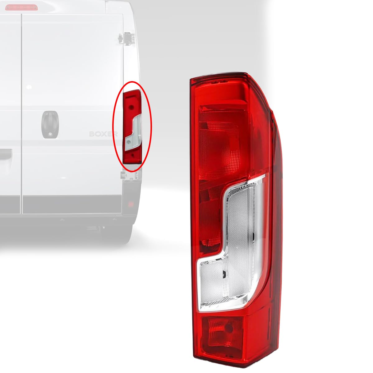 Generisch Fanale posteriore luce posteriore fanale destro compatibile con Peugeot Boxer Fiat Ducato Citroen Jumper 2014- E-Test 1612401680 1380672080 71778510