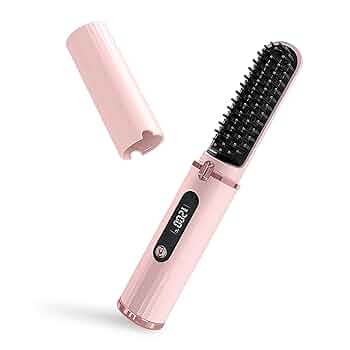 コテ  箱無し  早いもの勝ち Amazon.co.jp: ヒートブラシ コードレス ヘアアイロン 【旅行や