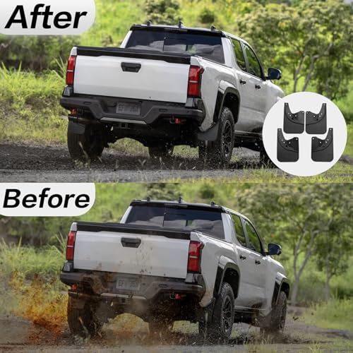 Image of Mud Flaps for Toyota Tacoma 2024 2025 Accessories Front & Rear Mudguards Splash Guards All Weather Heavy Duty Fender Protection (4pcs)