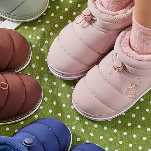 Toddler Kids Warm House Boots Water Proof Slippers for Boys Girls Fuzzy 𝗙𝐮𝗿 Lined Comfy Platform Rain Boots 6 54