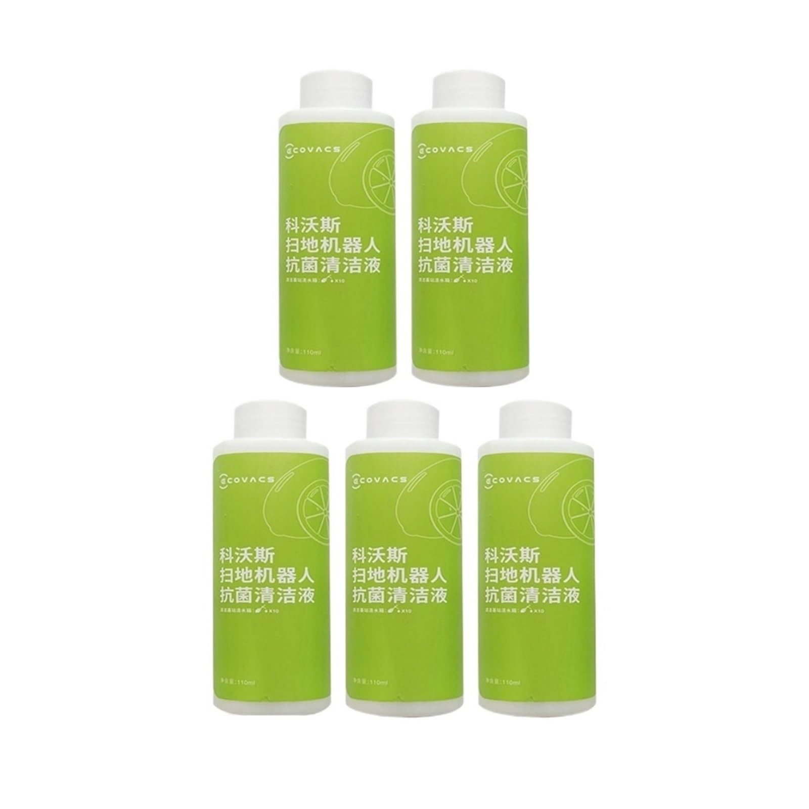 Ltdxlnbwq 5Pc Compatible With Ecovacs Cleaning Fluid，Compatible With Deebot Ozmo T20 N9＋T10 Omni/T10 Turbo/X1 Omni/X1 Turbo X2/X2 Pro T20 Liquid Floor Cleaning Solution(5Pc)