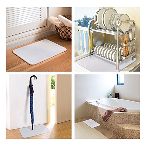 [アスベストなし SGS認証取得済み ] LITTLE HOTTIES 珪藻土バスマット お風呂マット 足ふきマット キッチンマット 消臭 速乾 防カビ 防ダニ 抗菌 LT-031【1年品質保証付き】 商品画像6