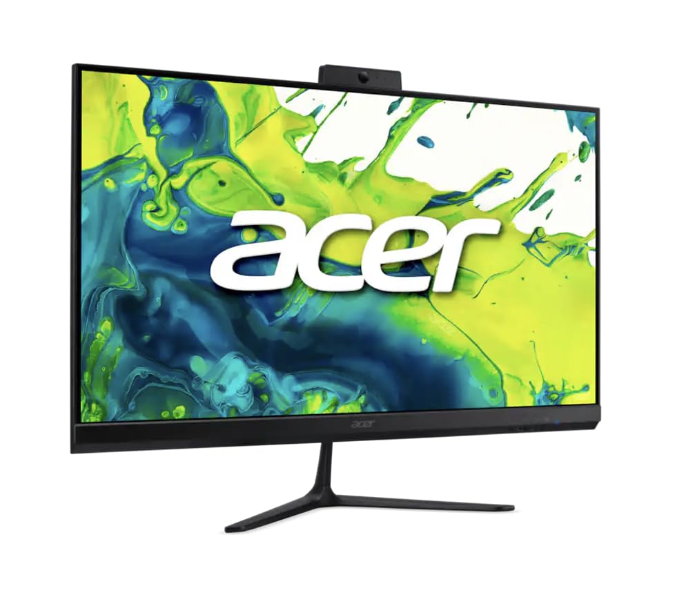 Image of Acer Aspire 27 All-in-One Desktop, 27 inch IPS FHD Display, AMD Ryzen 7 5825U (Ryzen 7 5000 Series), 32GB DDR4, 2TB SSD, Wi-Fi 6E, Webcam, Bluetooth 5.3, Windows 11 Pro, with DKZ USB Port Expander