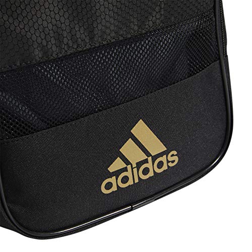 adidas Defender III Medium Duffel Bag, Black/Gold, One Size