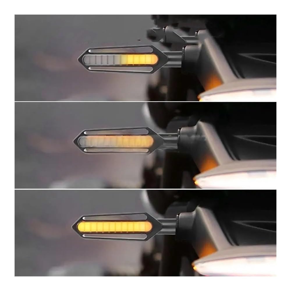 2/4pcs Moto LED Indicatori Di Direzione 10mm Luce Posteriore Che Scorre Lampada Segnalazione Lampeggiatore Lampeggiante Per Luminosi Moto Lampeggiano Indicatori