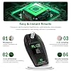 Breathalyzer High-Precision Portable Alcohol Tester with USB Charging, LCD Display, 10 Mouthpieces & Carrying Case (Black 1)