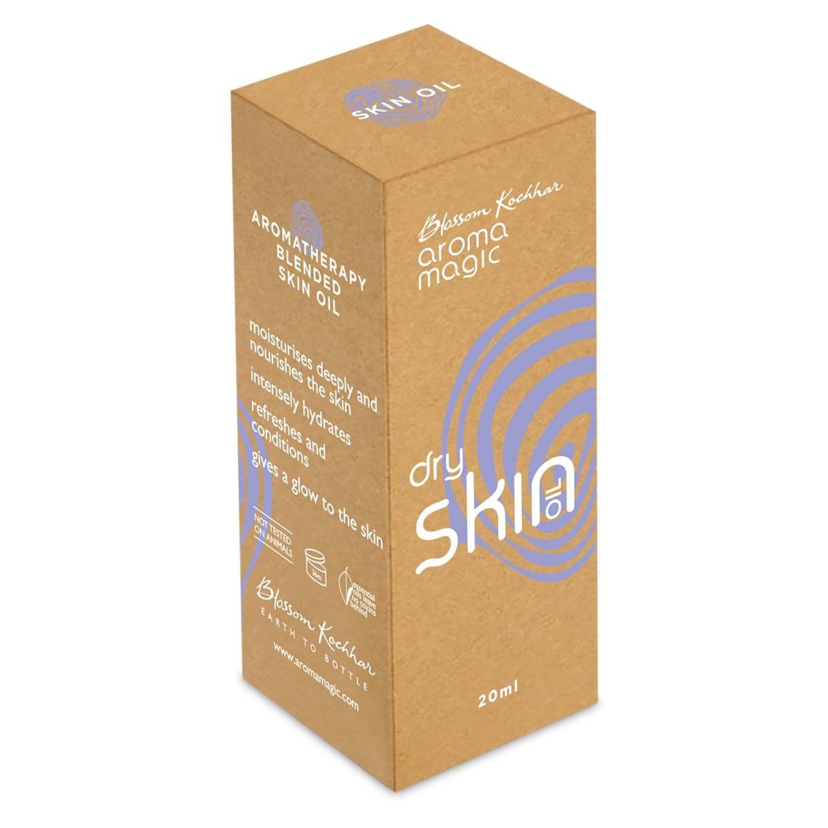 Aroma Magic Dry Skin Oil | with Sandalwood, Jasmine & Apricot Kernel Face Oil | Deep Nourishing & Hydrating Facial Moisturizer | for Radiant Glow | 0.68 Fl Oz (20ml)