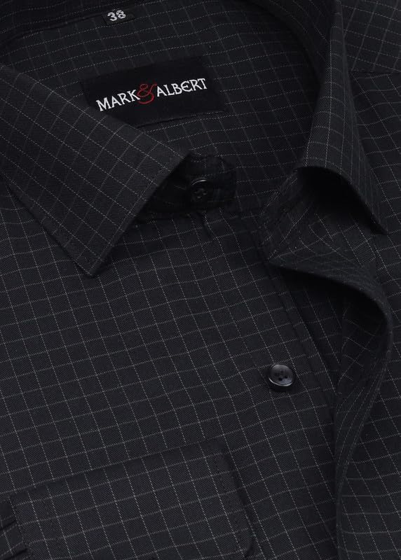 Image of 100% Cotton Gingham Checks Full Sleeves Regular Fit Formal Shirt