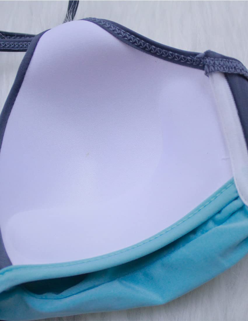 JFAN Donna Costume da Bagno Push Up Imbottito Reggiseno Bikini Donna Due Pezzi Swimwear Abiti da Spiaggia