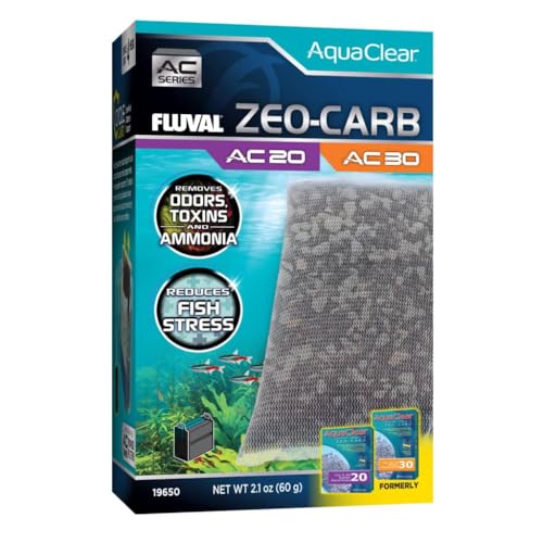 Fluval - Zeo for AC20/AC30 Power Filter, 2.1 oz / 60 g &ndash; Promotes Clear Water, Improves Fish...