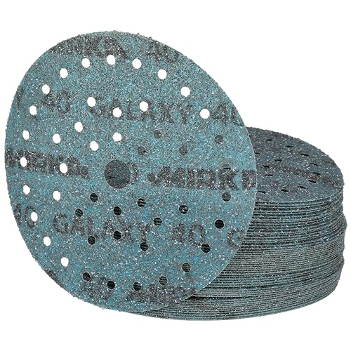 Mirka Galaxy epoxy sandpaper 150mm Hook & Loop grit 40 for sanding epoxy resin wood, epoxy, rivertable / 50 pcs sanding discs - Image 4