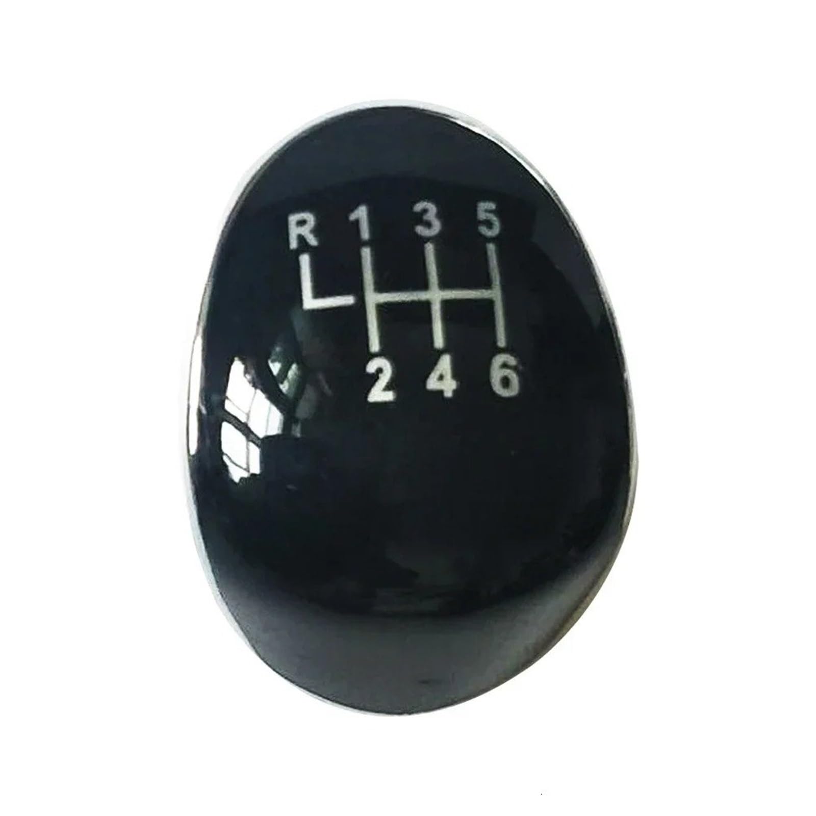 tusgt Knob Manual for Focus MK2 MK3 for Fiesta MK7 Car Gear Shift Knob Cap Cover Emblem 5/6Speed(6 Speed Black)