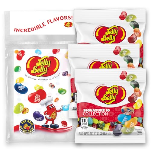 Jelly Belly Signature 10 Jelly Bean Collection, 3.5 oz Grab & Go Bags - Pack of 3 sold in Jelly Belly Bag - image 1