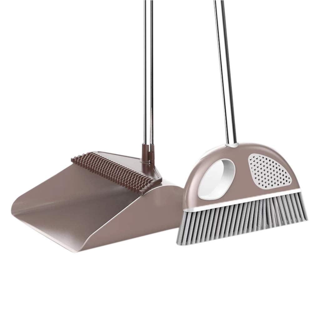 dustpan and brush, Dust Pan and Broom,Dustpan Cleans Combo for Home Kitchen Room Office Lobby Floor Use Upright Stand up Set