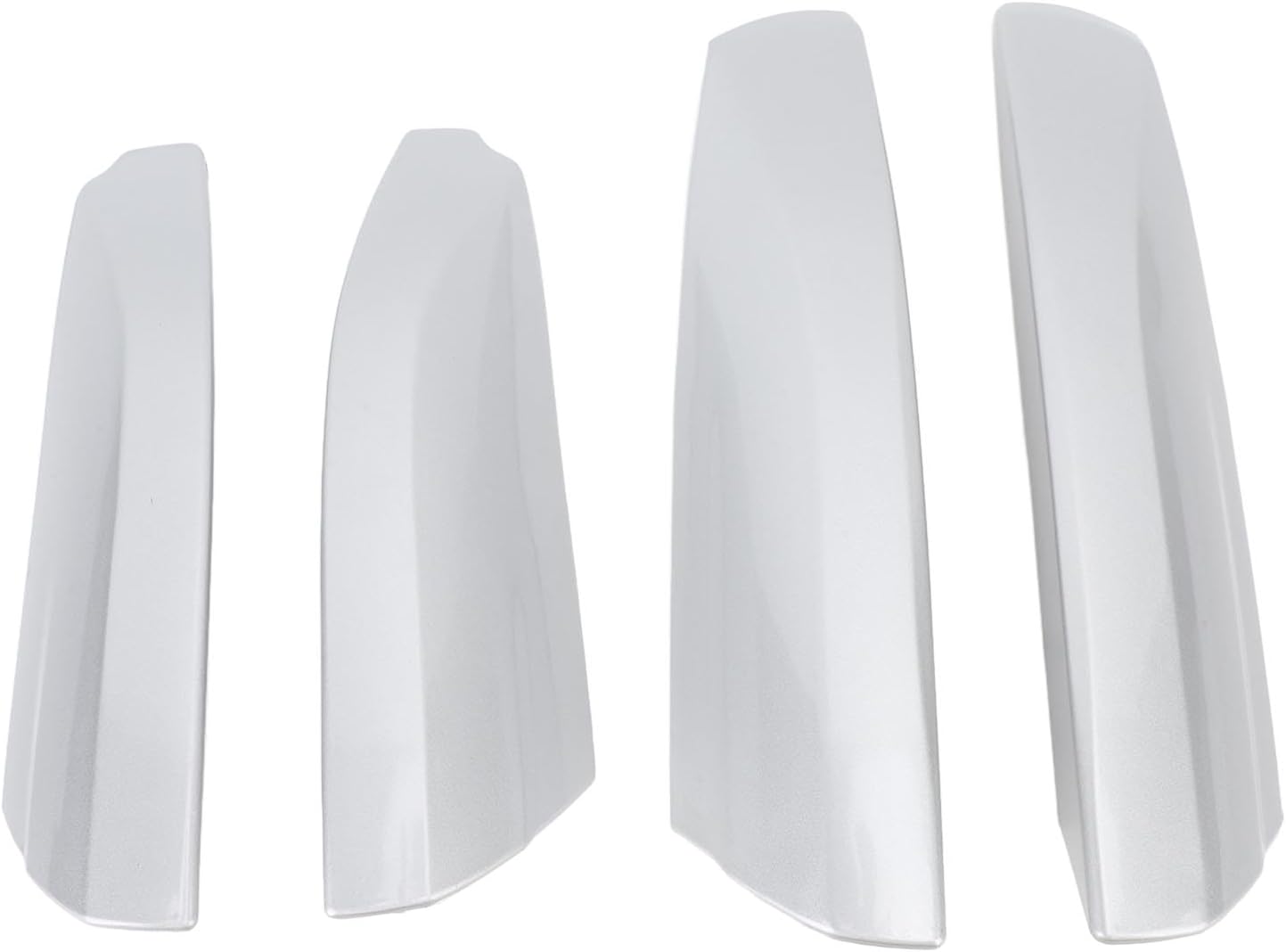 Roof Cargo Rack Rail End Cover Replacement for 2007 to 2013, 4 Pieces, Durable Plastic Protection Caps - Weather, Easy Installation, Vehicle Roof Rack Accessories (Silver)