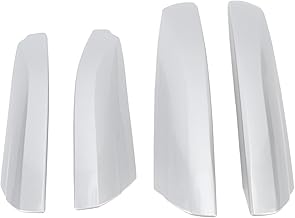 Copertura terminale per binario portapacchi tetto, elegante e durevole, sostituzione del cappuccio protettivo per Highlander dal 2007 al 2013, 4 pezzi in plastica (Argento)