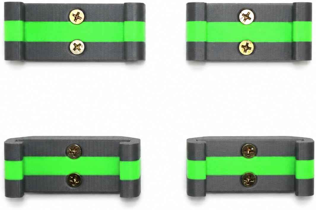 Ryobi 40V Battery Holder Wall Mount 4 Pack - Compatible with Ryobi 40V Batteries - Wall Mount or Under Shelf Battery Holder Bracket - Heavy Duty Custom Fit - Made in USA