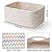 Maxuni 3-Pcs Shelf Baskets for Organizing, Closet Organizer Bins, Small Woven Baskets, Rope Toy Basket, Storage Basket for Shelves, Cube Decorative Box, 11.8×7.8×5.1”, Rainbow