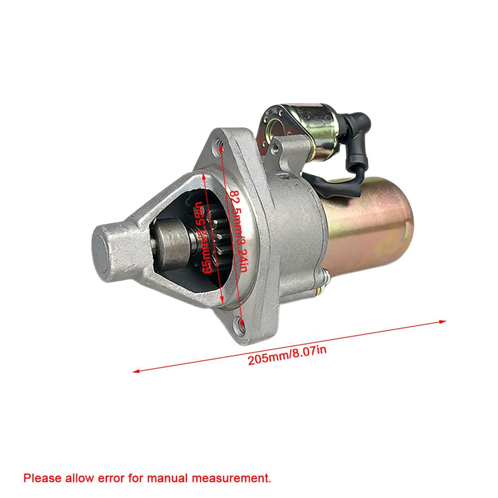 Motore di avviamento da 65 mm, ricambio per motorino di avviamento in metallo, compatibile con motori Honda GX390, 188, 190, 192