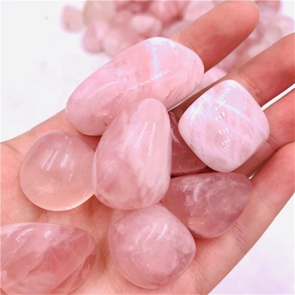 Amazon.co.jp: 天然水晶 天然水晶 天然ピンク水晶 砂利石 ローズ