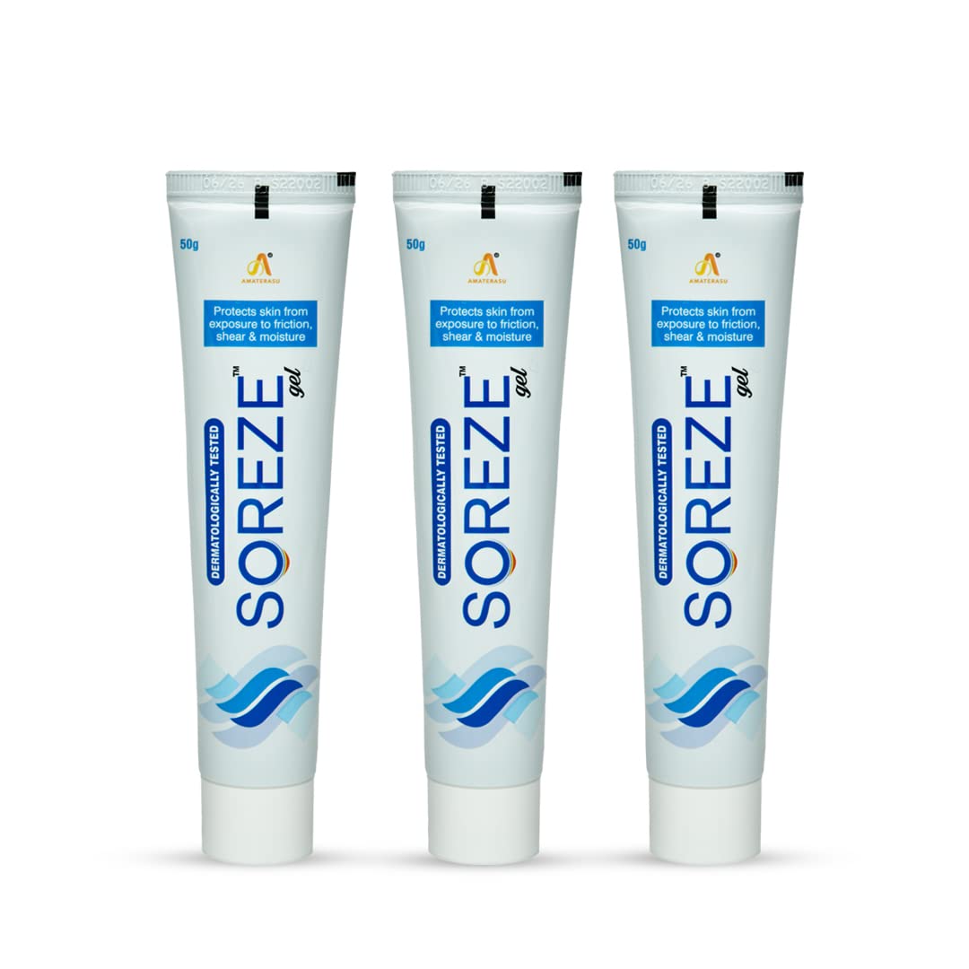 Amaterasu Soreze Bed Sores Prevention Gel | Skin Protectant Gel, Silicone Barrier Layer To Prevent Bed Sores | Pack of 3-150gm (50gm Each) (B0C1P58VTN) Amazon Price History, Amazon Price Tracker