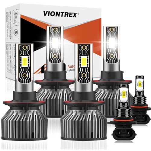 Image of Driving Light Bulbs Set Fit for Ford F-250 F-350 F-450 Super Duty 2005-2022, High Beam Low Beam Fog Light Bulb Combo, Direct Installation, 800% Brightness 6500K White Light, IP68 Pack of 6